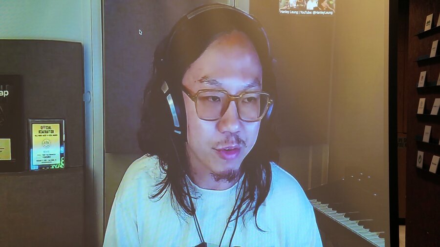Jim HuiHui joining remotely on the big screen